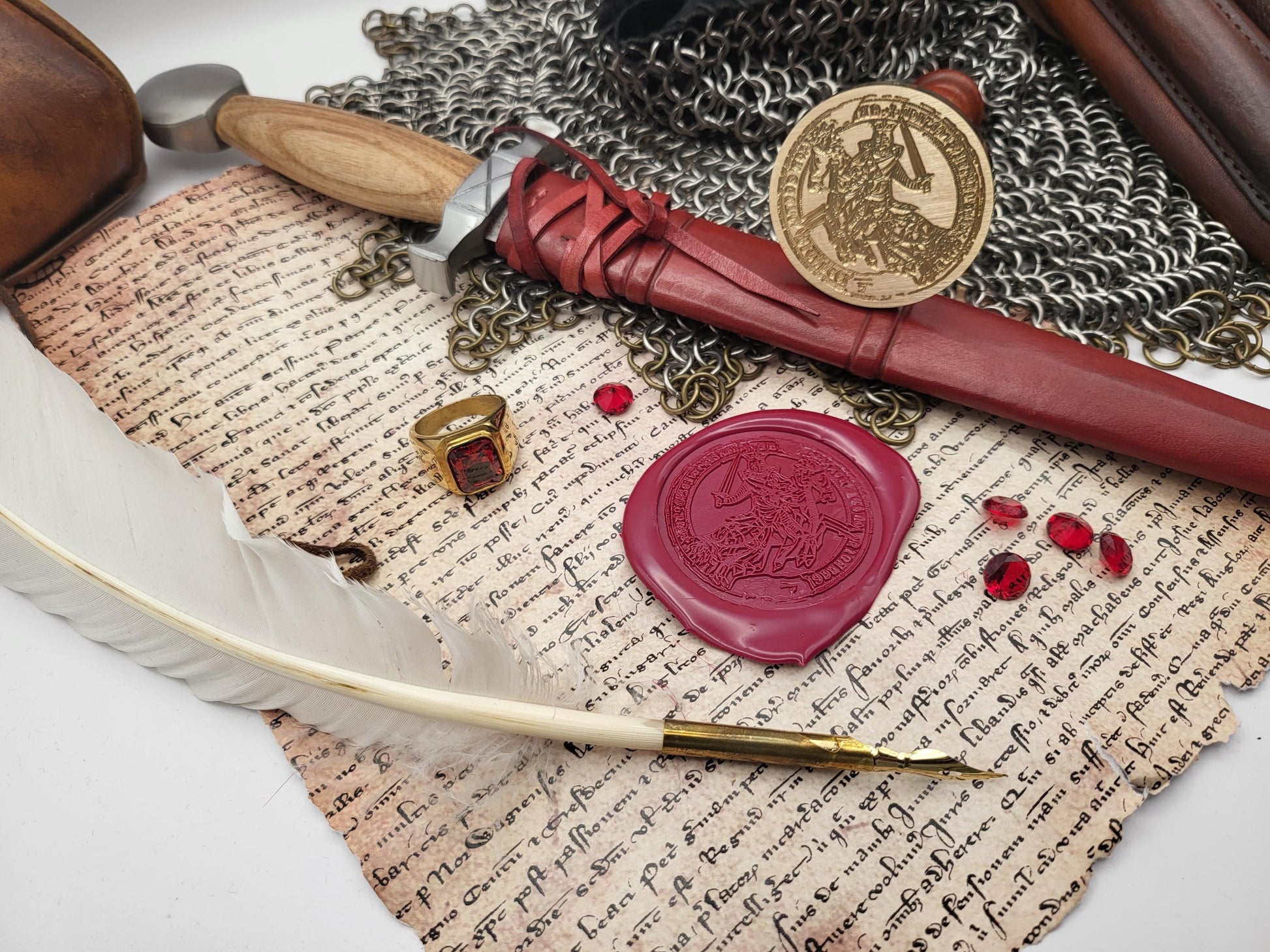 King Eric II of Norway – The Royal Emblem of the Last King of the Fairhair Dynasty - Historical Wax Seal from the 13th Century