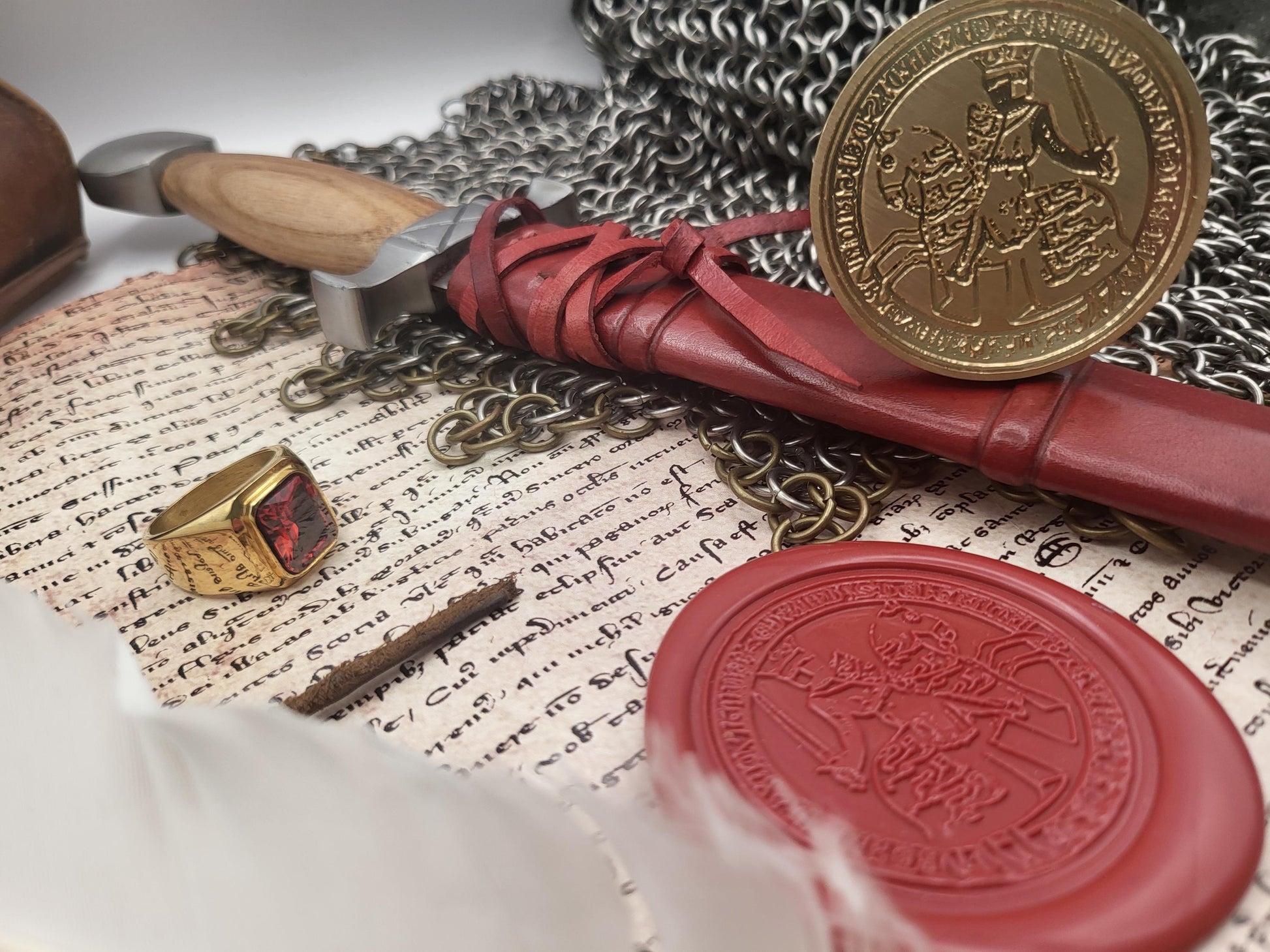 Edward the 1st "Longshanks", King of England - Historical Wax Seal from the 13th Century
