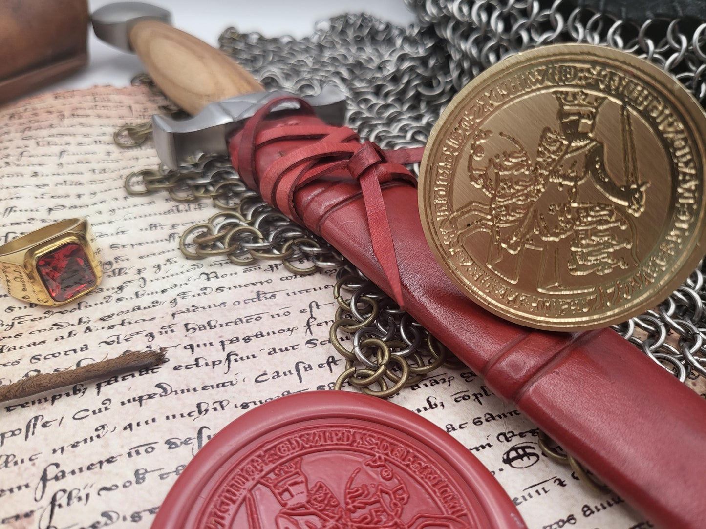 Edward the 1st "Longshanks", King of England - Historical Wax Seal from the 13th Century