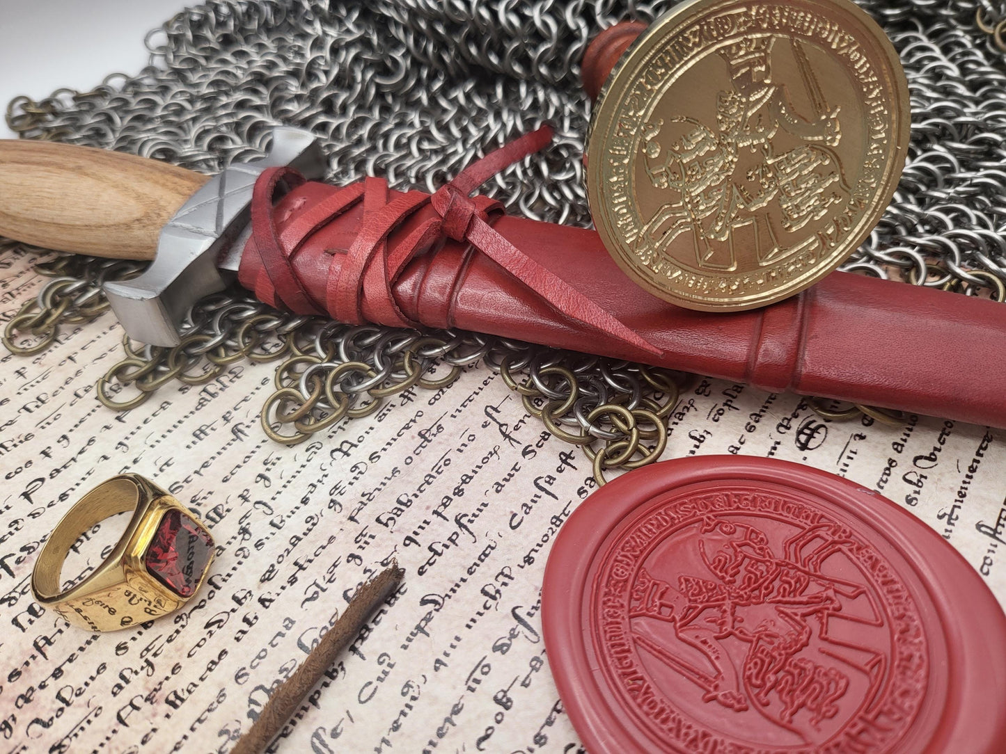 Edward the 1st "Longshanks", King of England - Historical Wax Seal from the 13th Century