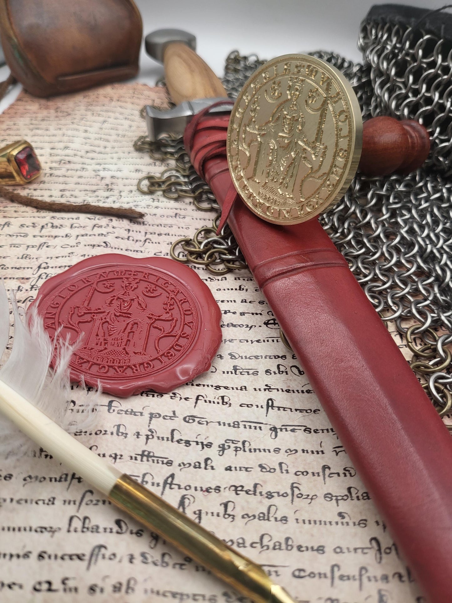 Richard the First "The Lionheart" of England - 12th Century Historical Wax Seal of the Realm