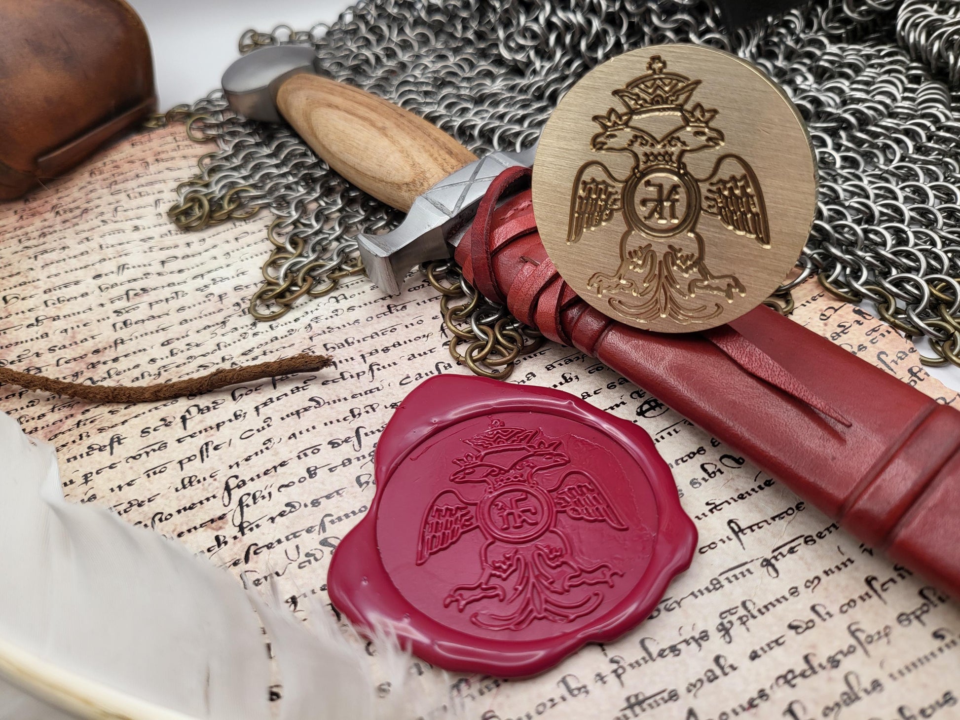 Michael VIII Palaiologos - Byzantine Empire - Historical Wax Seal Stamp from the 13th Century