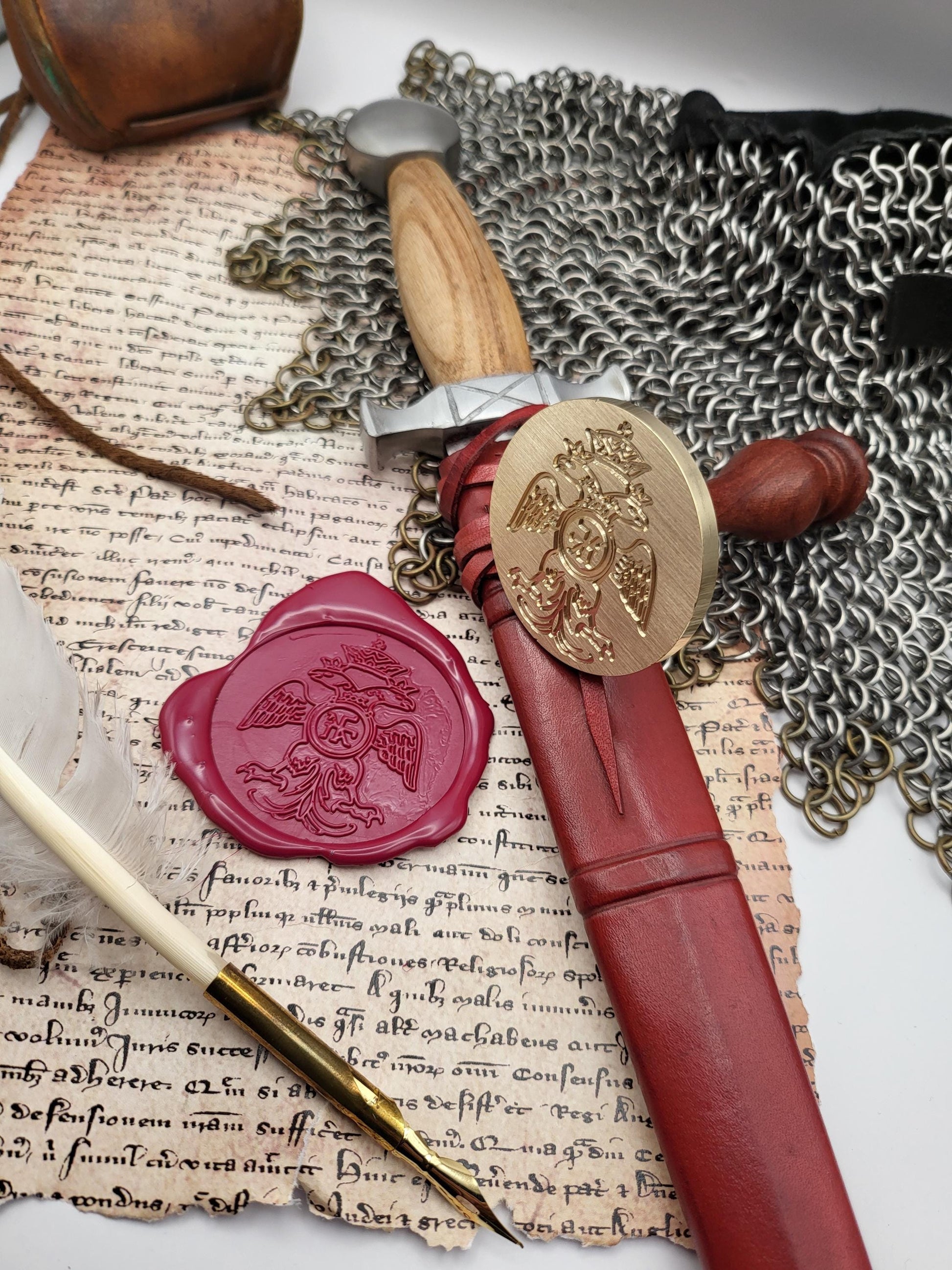 Michael VIII Palaiologos - Byzantine Empire - Historical Wax Seal Stamp from the 13th Century