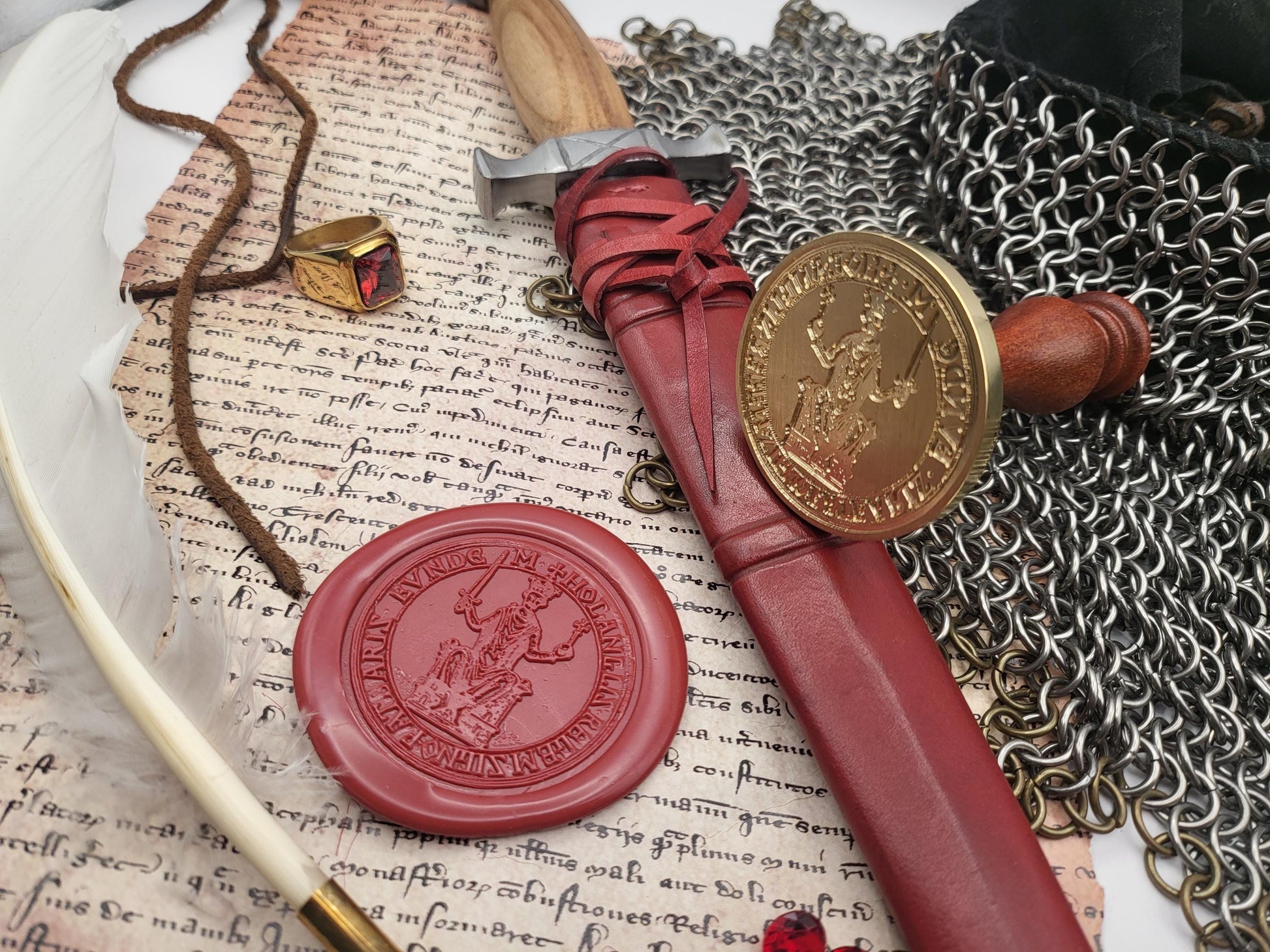 William "the Conqueror", Duke of Normandy - Historical Wax Seal from the 11th Century