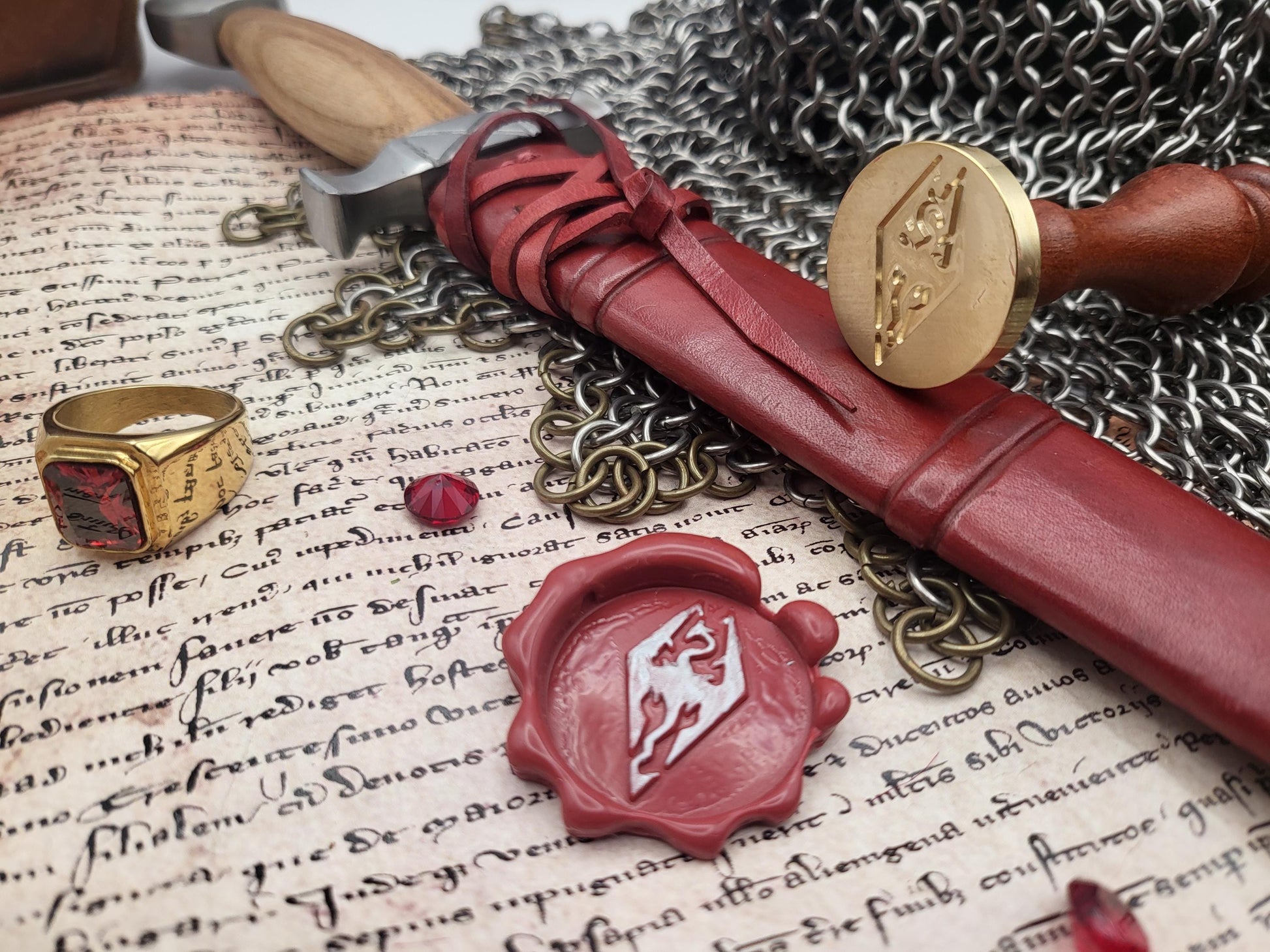 The Elder Scrolls V: Skyrim - Seal of Akatosh - Wax Seal Stamp
