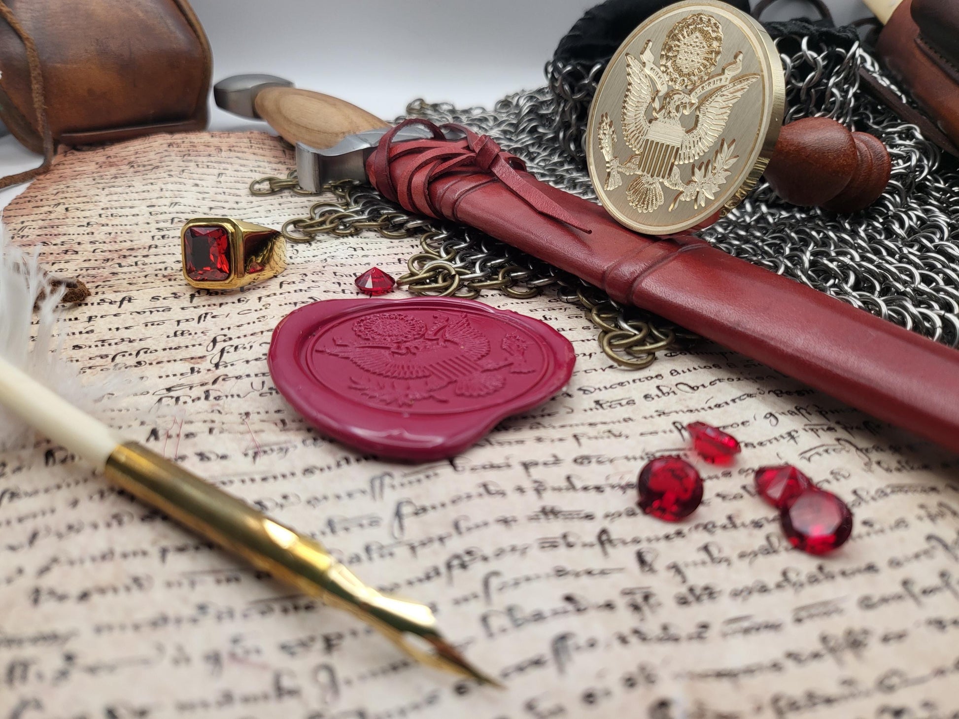The Great Seal of the United States of America from 1902 – The Emblem of Liberty and Sovereignty - Wax Seal Stamp