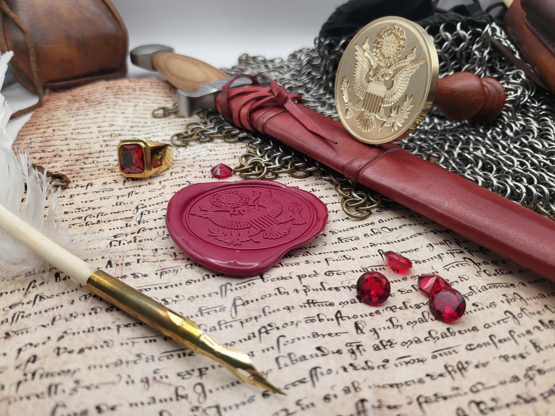 The Great Seal of the United States of America from 1902 – The Emblem of Liberty and Sovereignty - Wax Seal Stamp