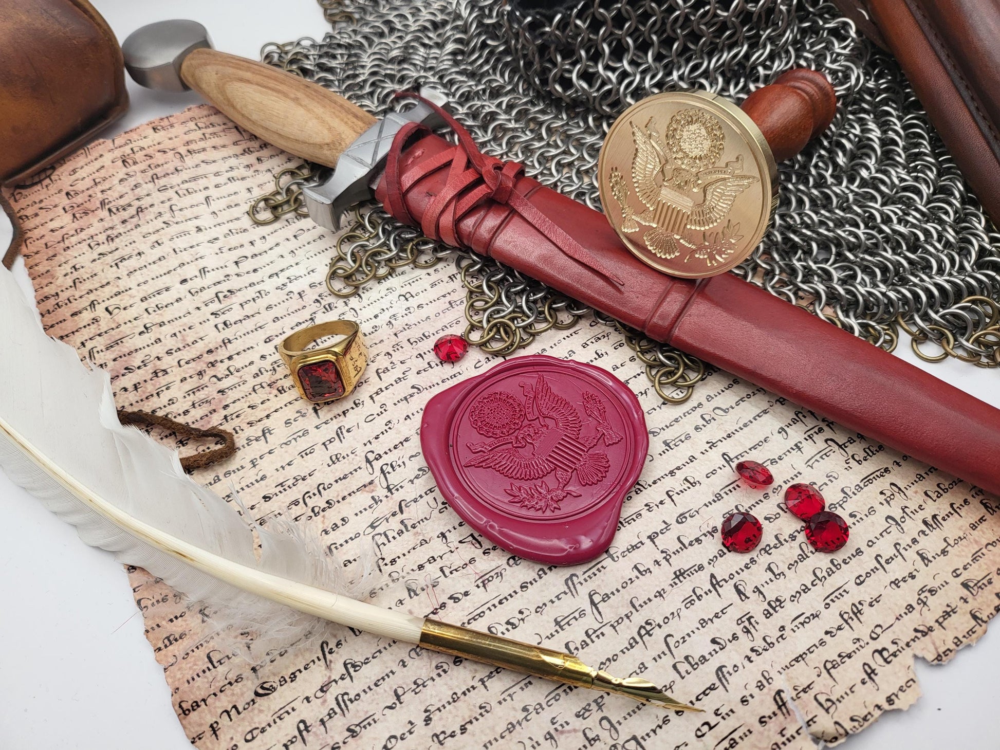 The Great Seal of the United States of America from 1902 – The Emblem of Liberty and Sovereignty - Wax Seal Stamp
