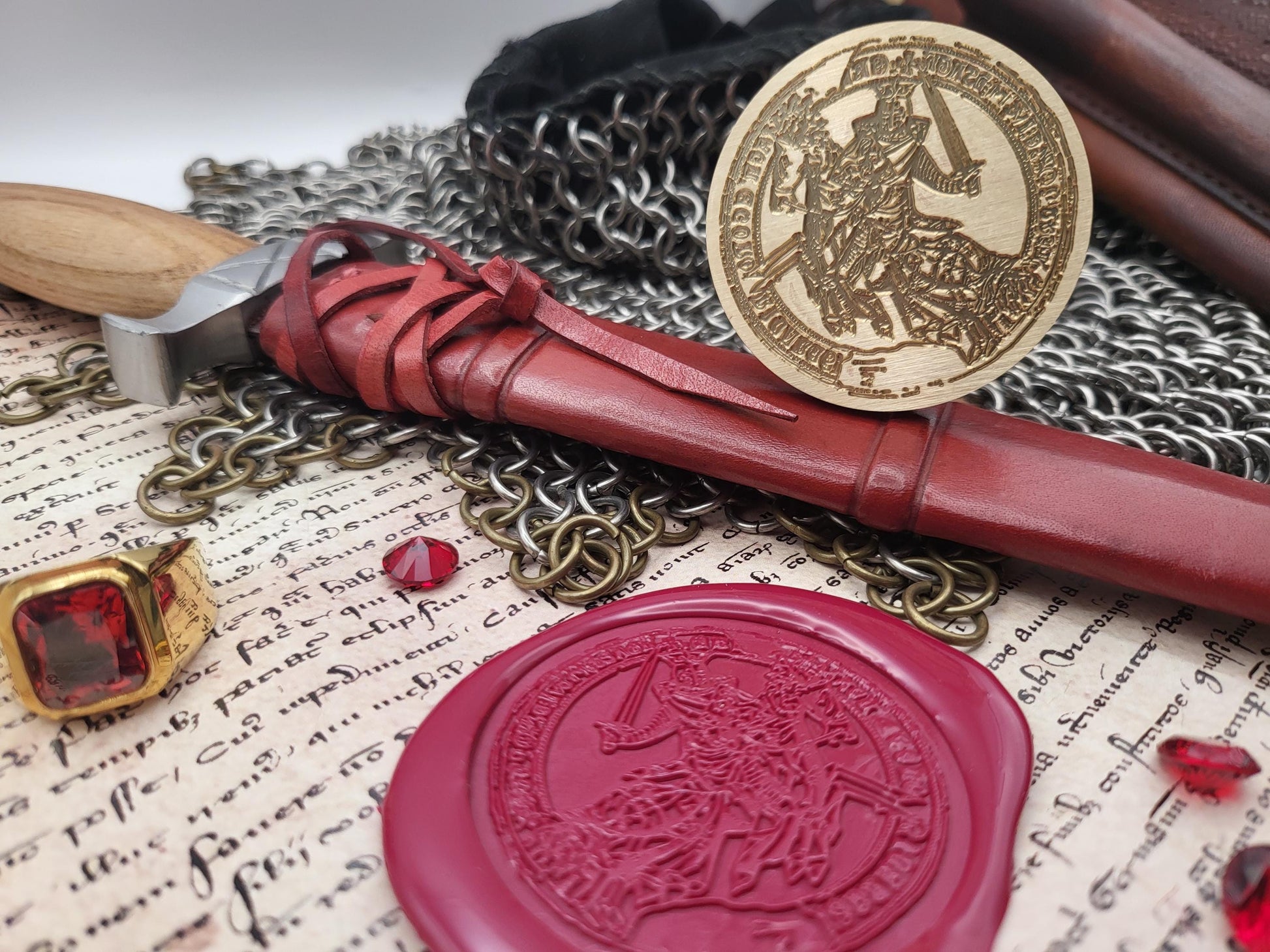 King Eric II of Norway – The Royal Emblem of the Last King of the Fairhair Dynasty - Historical Wax Seal from the 13th Century