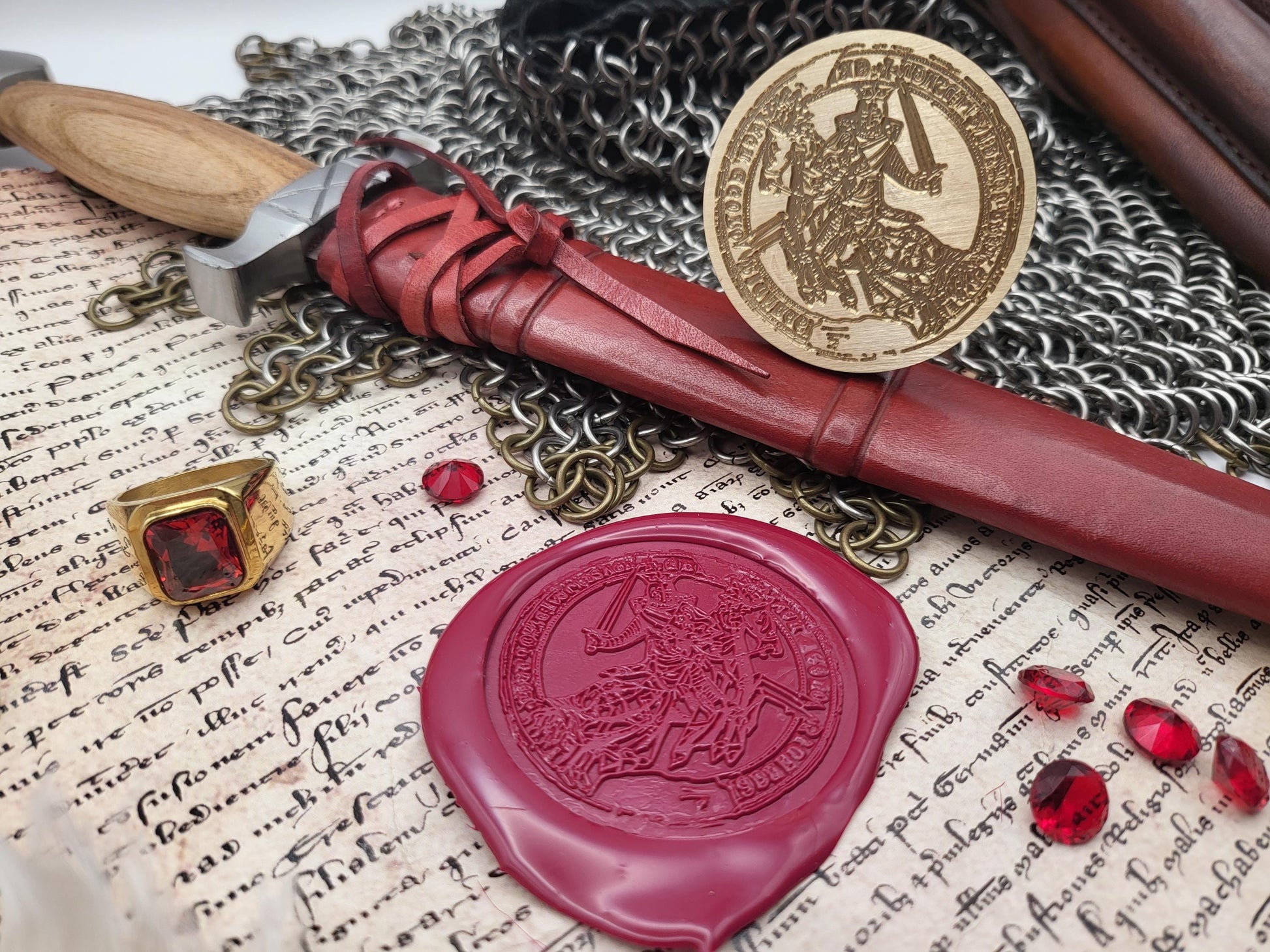 King Eric II of Norway – The Royal Emblem of the Last King of the Fairhair Dynasty - Historical Wax Seal from the 13th Century