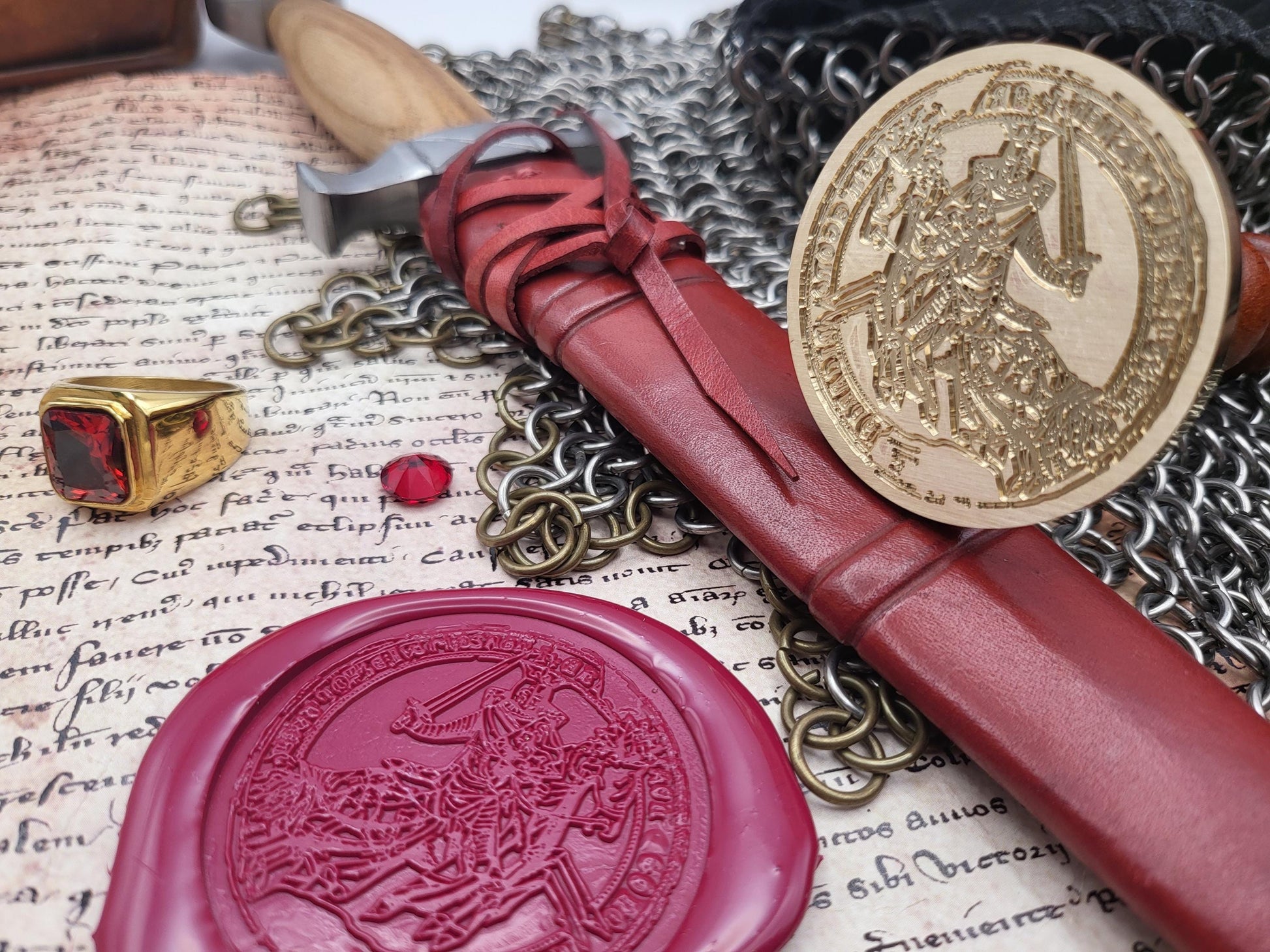 King Eric II of Norway – The Royal Emblem of the Last King of the Fairhair Dynasty - Historical Wax Seal from the 13th Century