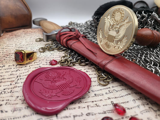 The Second Great Seal of the United States of America from 1841 – The Emblem of Liberty and Sovereignty - Wax Seal Stamp