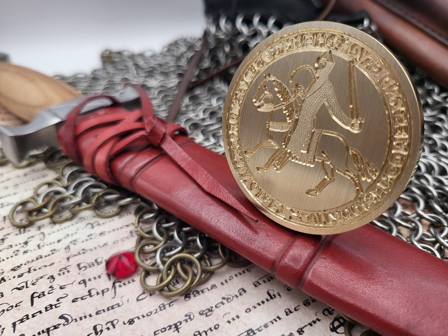 King Henry II "Curtmantle" of England - 12th Century Historical Equestrian Wax Seal