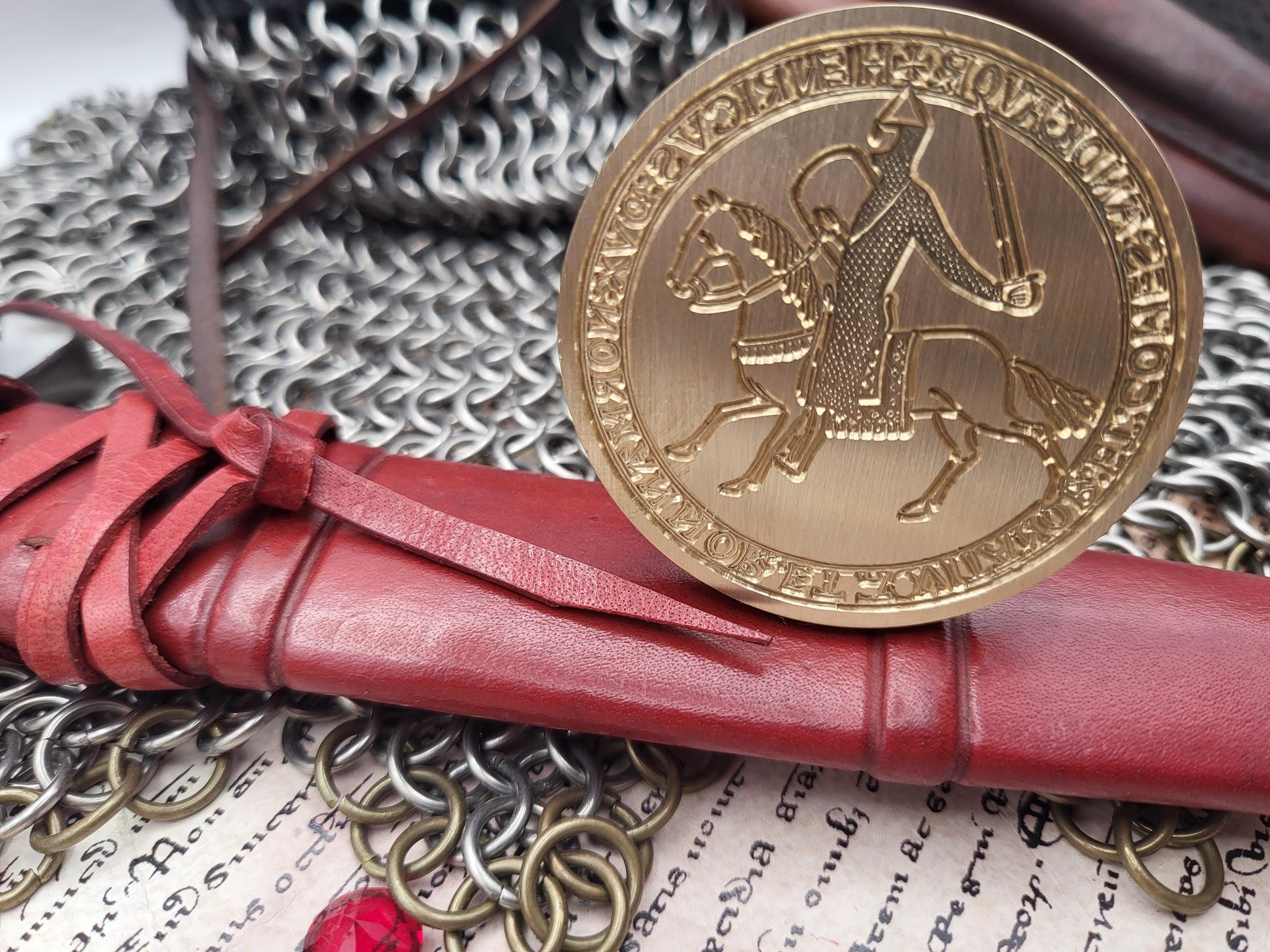 King Henry II "Curtmantle" of England - 12th Century Historical Equestrian Wax Seal