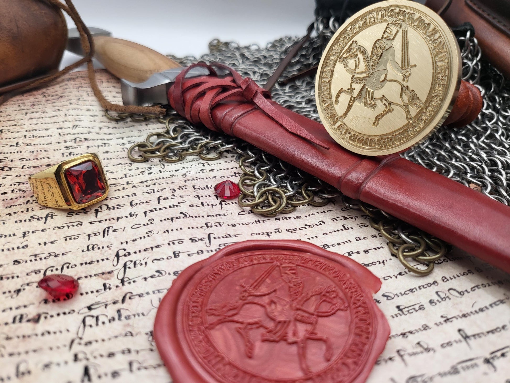 King Richard I "The Lionheart" of England, Count of Anjou - 12th Century Historical Wax Seal