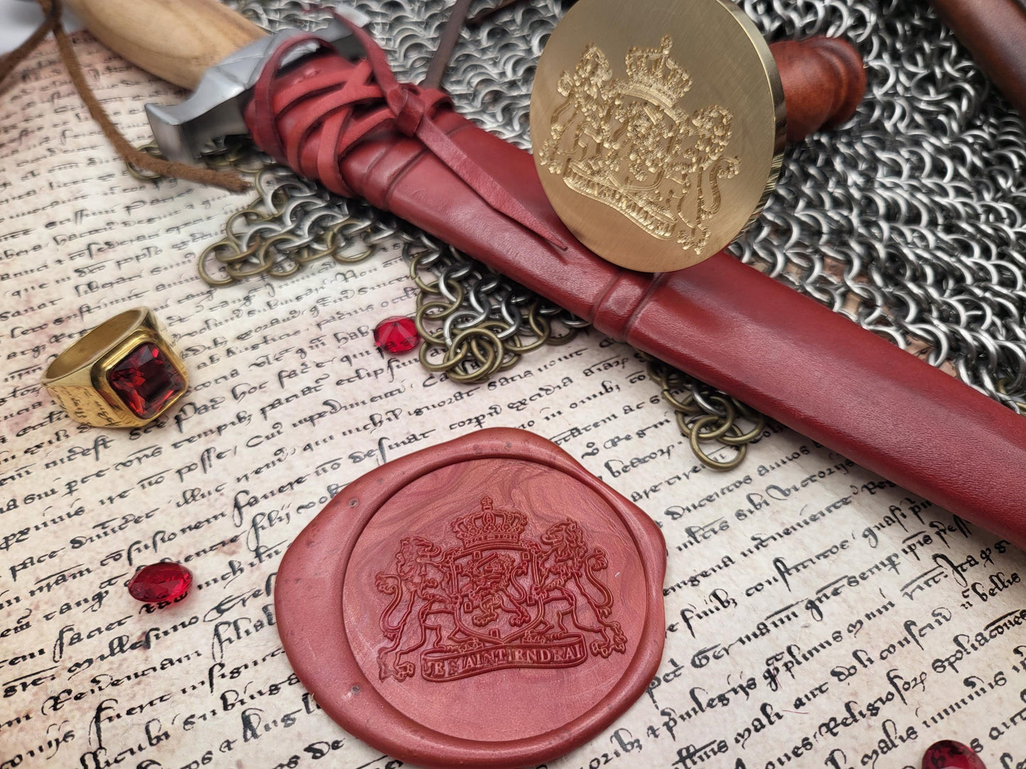 Kingdom of the Netherlands - Coat of Arms - Koninkrijk der Nederlanden - Contemporary Wax Seal Stamp