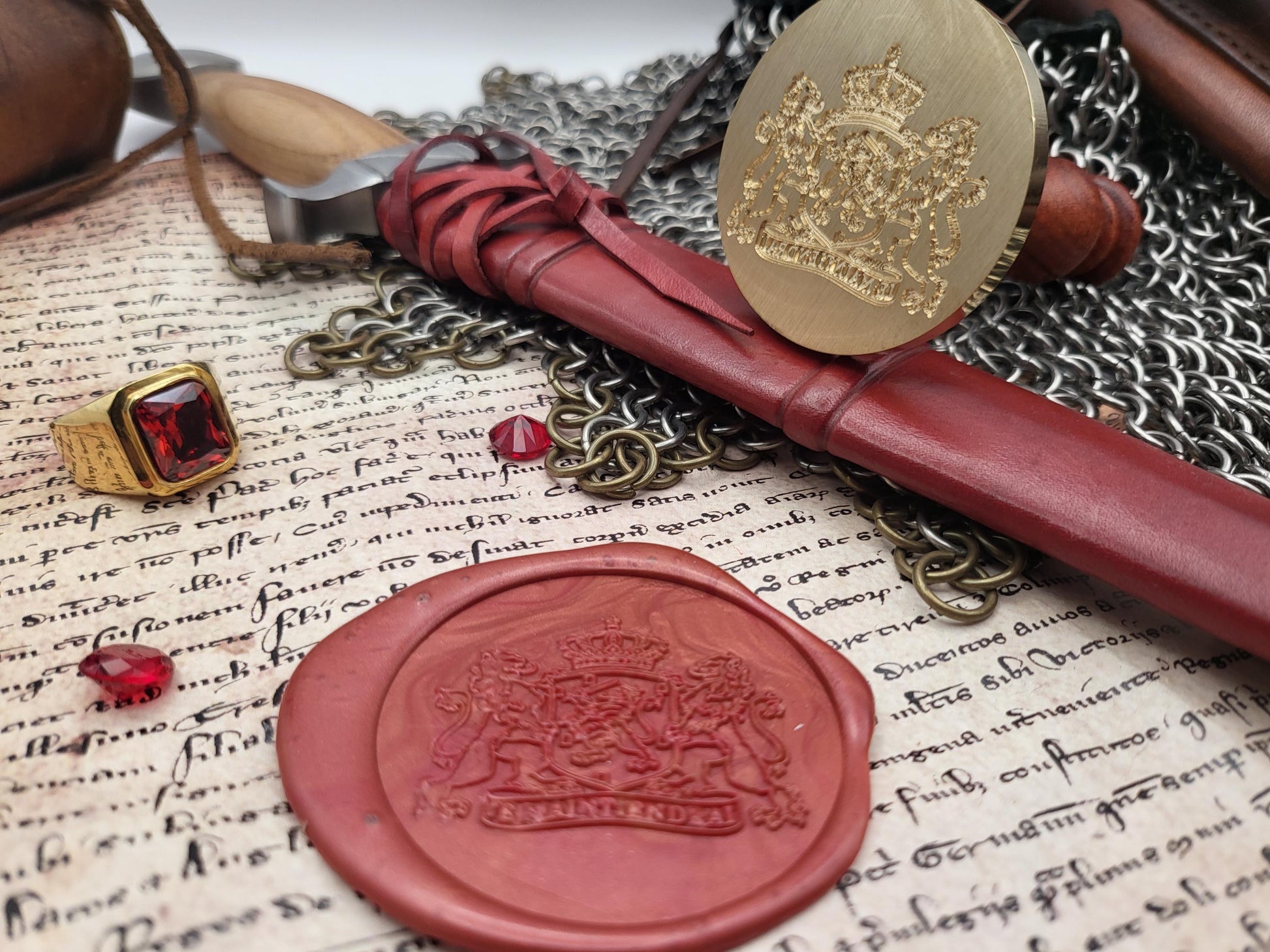 Kingdom of the Netherlands - Coat of Arms - Koninkrijk der Nederlanden - Contemporary Wax Seal Stamp