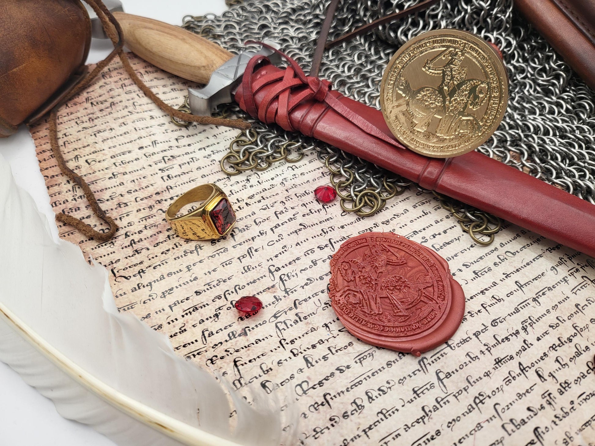 The Black Prince - Edward of Woodstock, Prince of Wales - 14th Century Historical Wax Seal