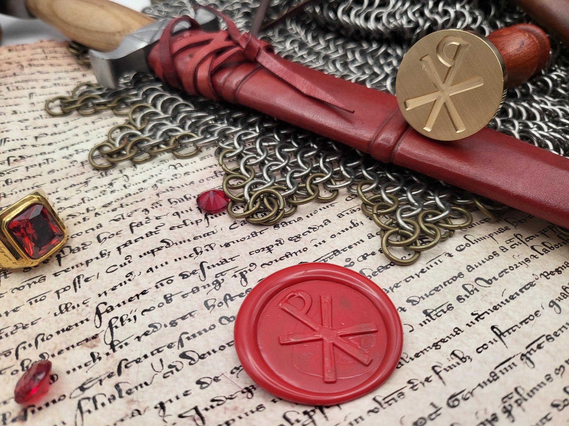 Chi-Rho (PX) Christian Wax Seal Stamp – In Hoc Signo Vinces - Ecclesiastical Historical Wax Seal
