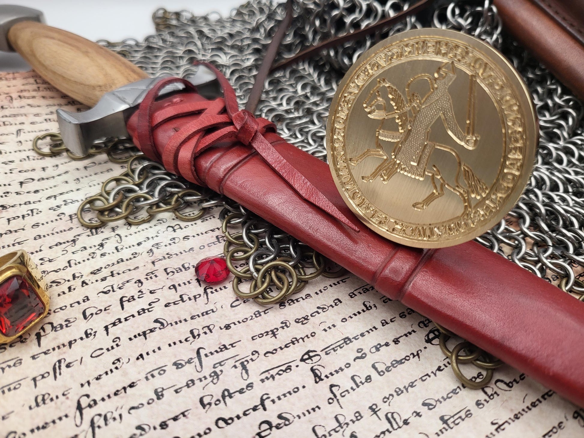 King Henry II "Curtmantle" of England - 12th Century Historical Equestrian Wax Seal