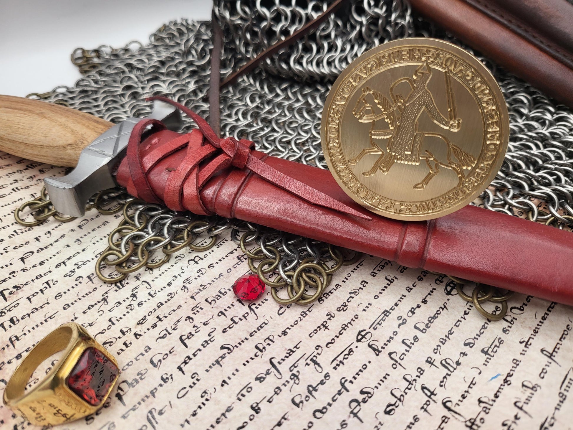 King Henry II "Curtmantle" of England - 12th Century Historical Equestrian Wax Seal
