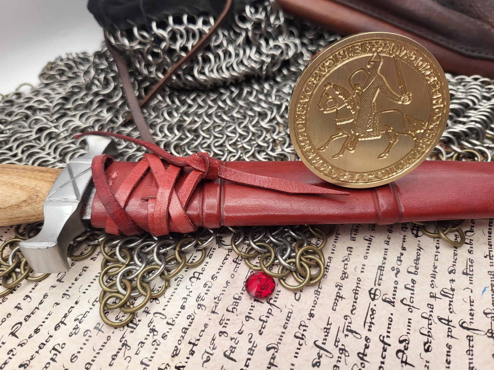 King Henry II "Curtmantle" of England - 12th Century Historical Equestrian Wax Seal