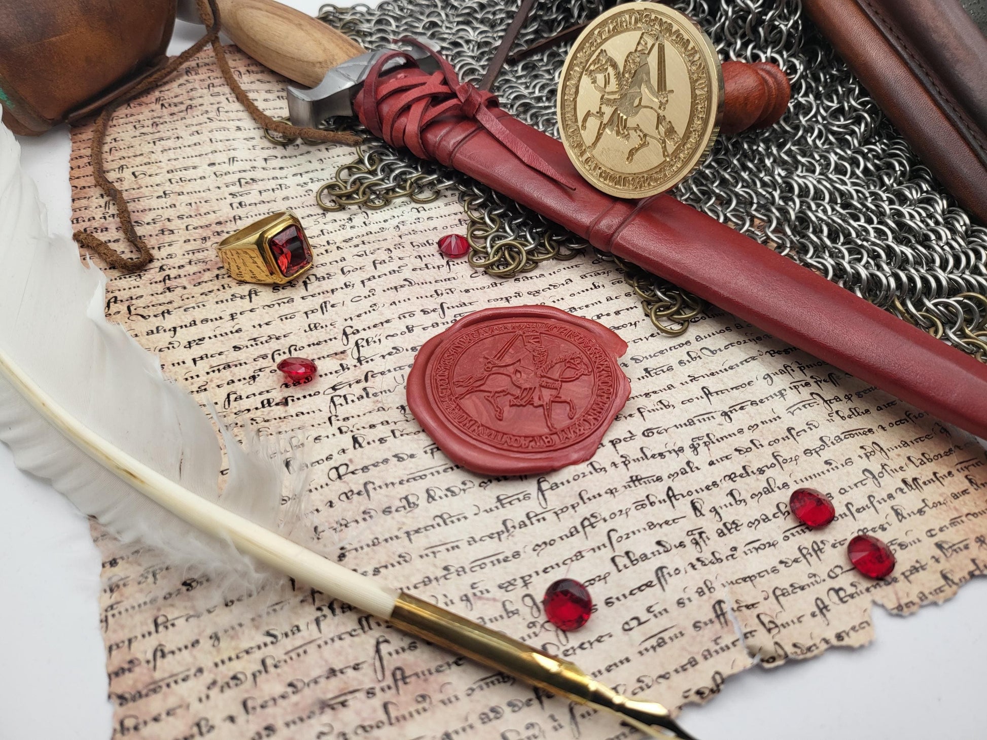 King Richard I "The Lionheart" of England, Count of Anjou - 12th Century Historical Wax Seal