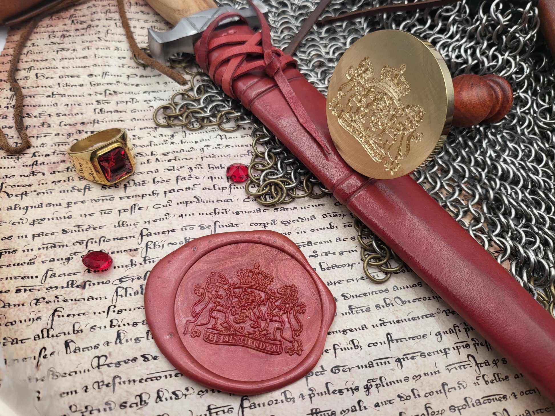 Kingdom of the Netherlands - Coat of Arms - Koninkrijk der Nederlanden - Contemporary Wax Seal Stamp