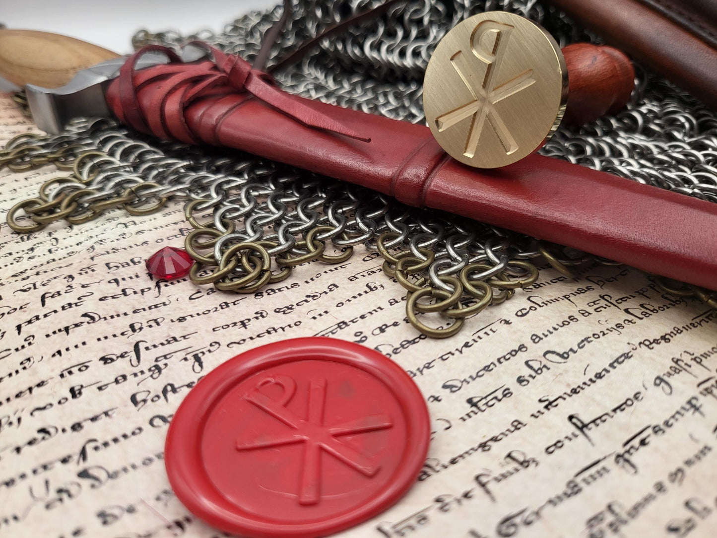 Chi-Rho (PX) Christian Wax Seal Stamp – In Hoc Signo Vinces - Ecclesiastical Historical Wax Seal