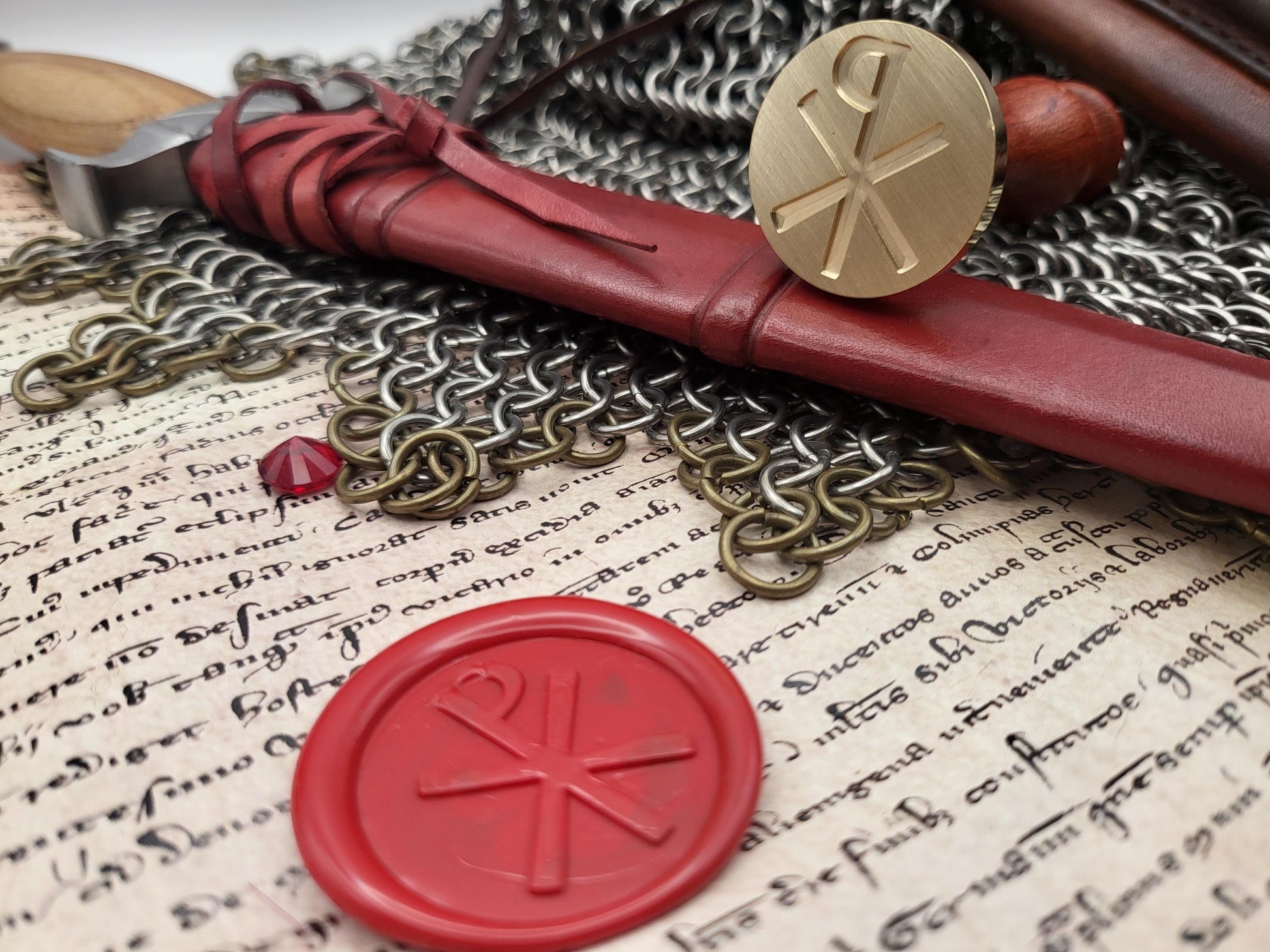 Chi-Rho (PX) Christian Wax Seal Stamp – In Hoc Signo Vinces - Ecclesiastical Historical Wax Seal