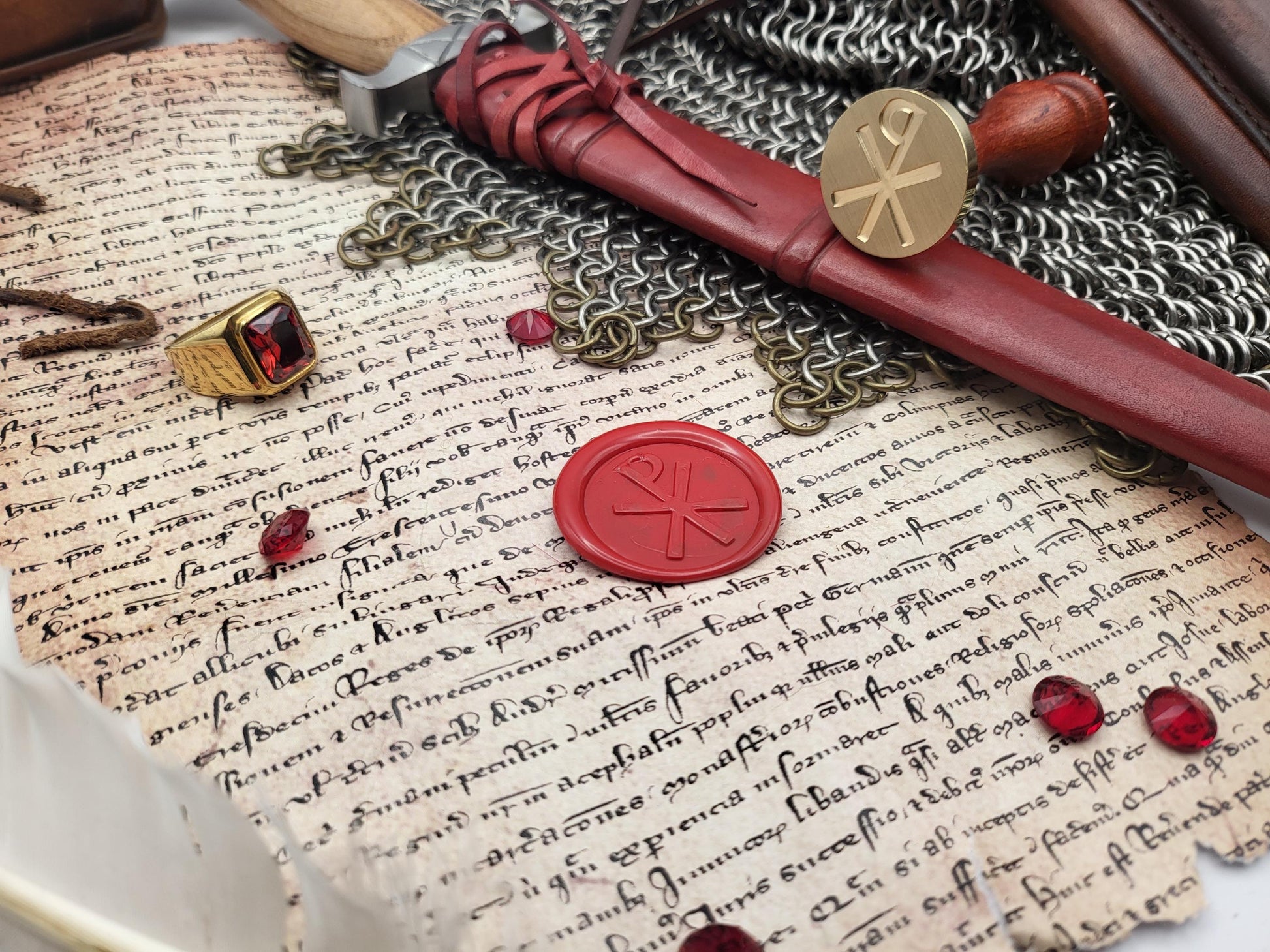Chi-Rho (PX) Christian Wax Seal Stamp – In Hoc Signo Vinces - Ecclesiastical Historical Wax Seal