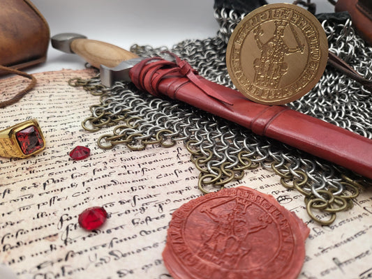 Alphonse II of Aragon, Wax Seal Stamp - The Poet-King of Aragon and Provence - Great seal of the Realm