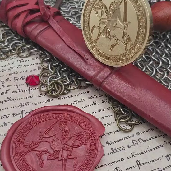 King Richard I "The Lionheart" of England, Count of Anjou - 12th Century Historical Wax Seal