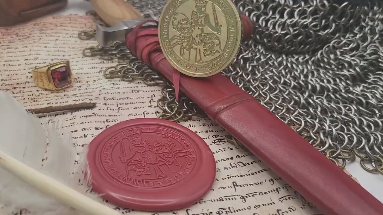 Edward the 1st "Longshanks", King of England - Historical Wax Seal from the 13th Century