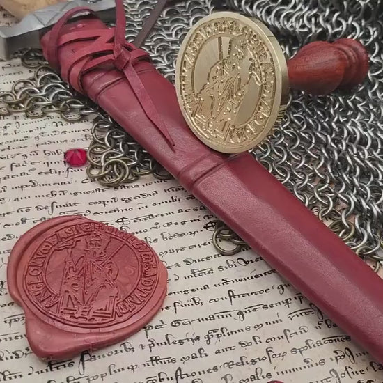 Saint Edward the Confessor, King of England - 11th Century Historical Wax Seal