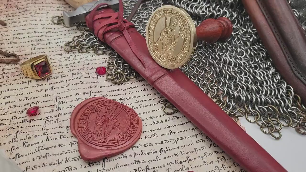 Saint Edward the Confessor, King of England - 11th Century Historical Wax Seal