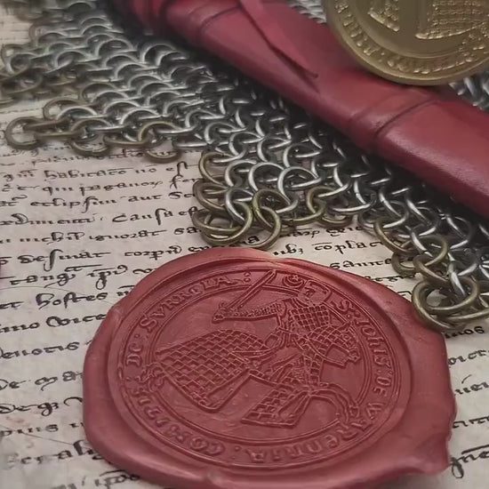 John de Warenne, 6th Earl of Surrey - 13th Century Wax Seal Stamp –  The 2nd Barons War and "Warden of the kingdom and land of Scotland"