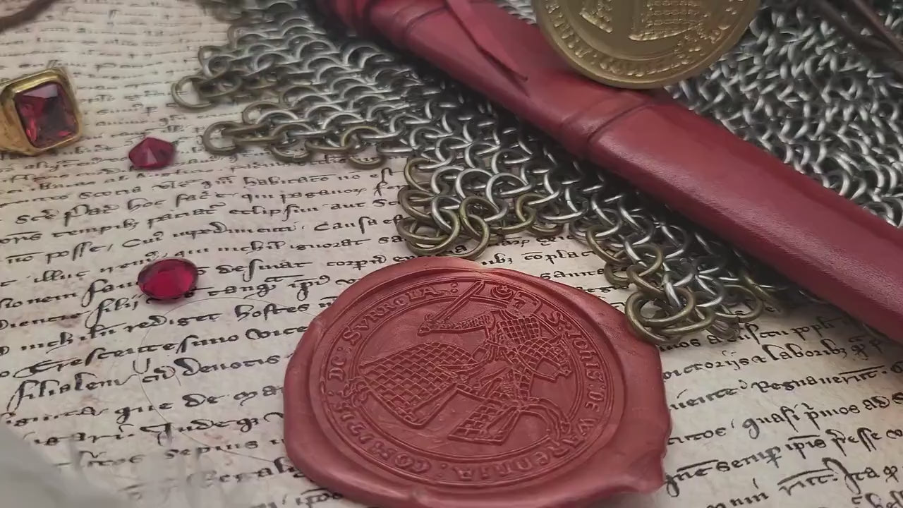 John de Warenne, 6th Earl of Surrey - 13th Century Wax Seal Stamp –  The 2nd Barons War and "Warden of the kingdom and land of Scotland"