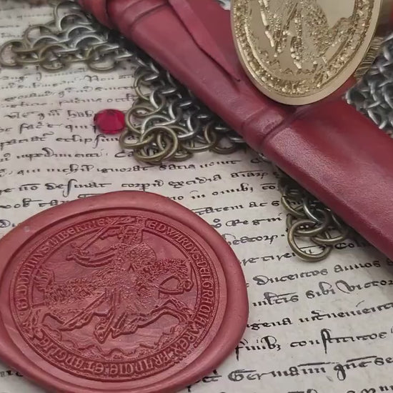 King Edward III of Windsor -  14th Century Historical Wax Seal