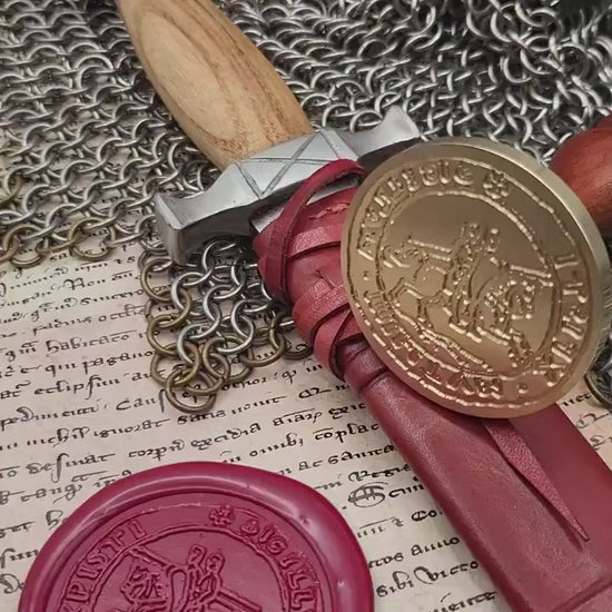 Knights Templar, the "Poor Knights of Christ and the Temple of Solomon" - Historical Wax Seal from the 12th Century