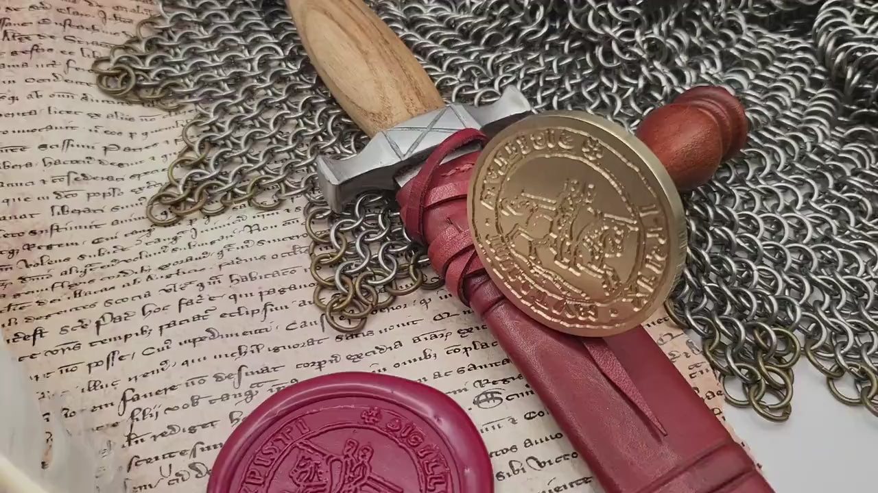 Knights Templar, the "Poor Knights of Christ and the Temple of Solomon" - Historical Wax Seal from the 12th Century