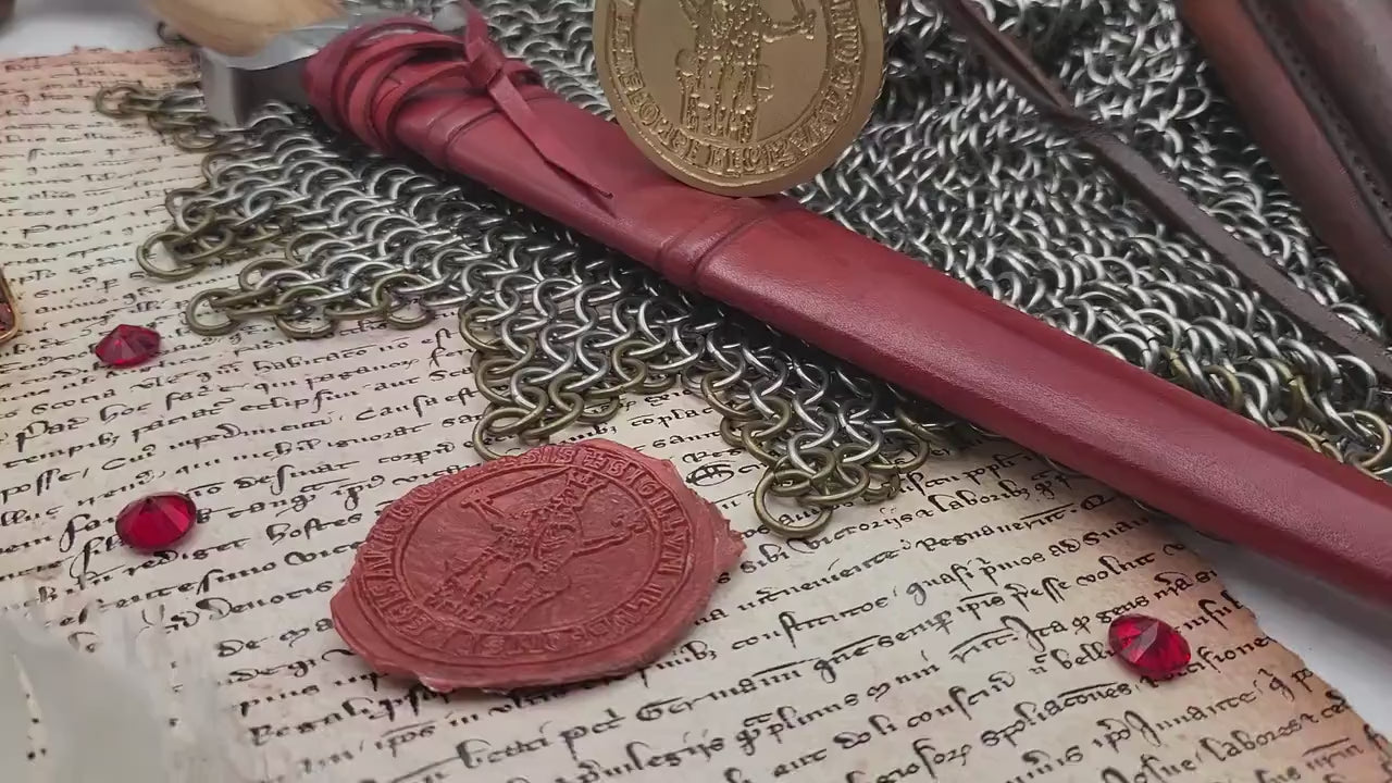 Alphonse II of Aragon, Wax Seal Stamp - The Poet-King of Aragon and Provence - Great seal of the Realm