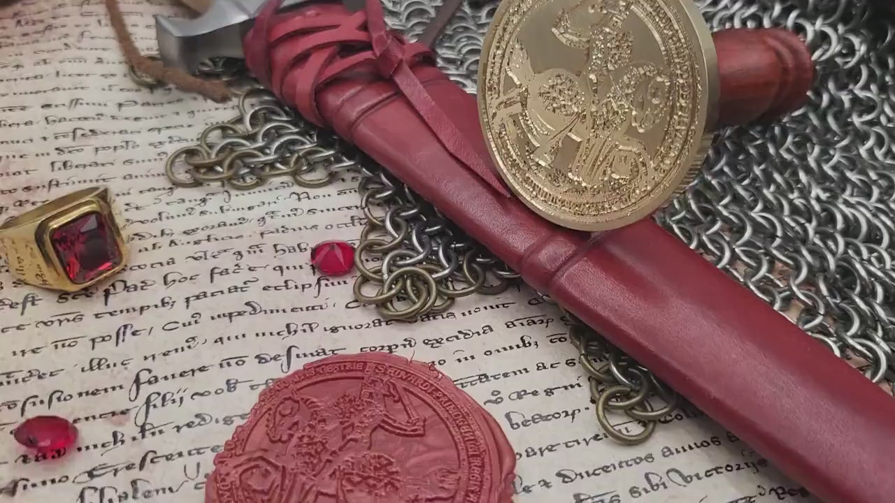 The Black Prince - Edward of Woodstock, Prince of Wales - 14th Century Historical Wax Seal