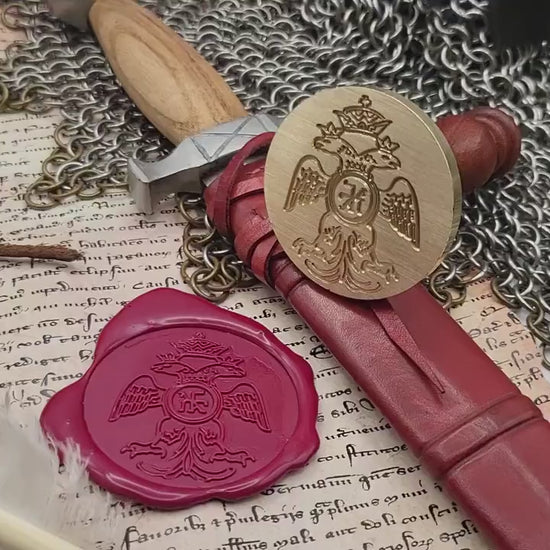 Michael VIII Palaiologos - Byzantine Empire - Historical Wax Seal Stamp from the 13th Century