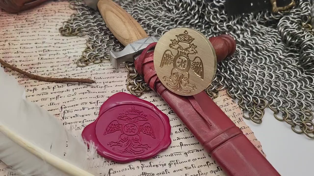 Michael VIII Palaiologos - Byzantine Empire - Historical Wax Seal Stamp from the 13th Century