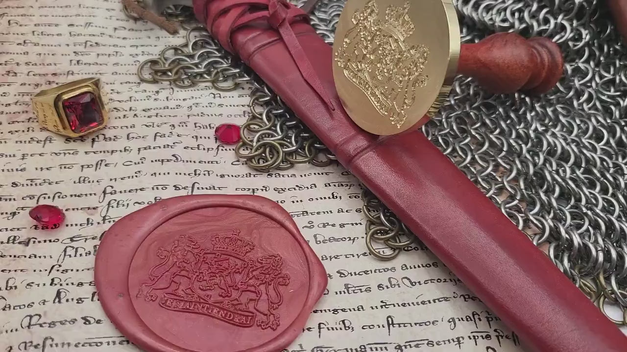 Kingdom of the Netherlands - Coat of Arms - Koninkrijk der Nederlanden - Contemporary Wax Seal Stamp